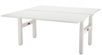 Drentea Presto duo bureau 160x80 - wit/wit (tweedehands)