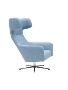 Softline Havana Swivel Fauteuil, blauwe ontvangstruimte