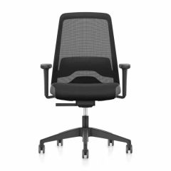 Interstuhl, bureaustoel, zwarte bureaustoel, mesh rugleuning, ergonomische bureaustoel