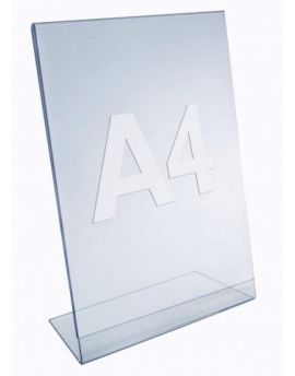 TWIN Agenda acryl display A4. L-Standaard