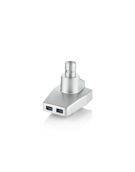 Filex - USB-voet 2x USB 3.0 (t.b.v. Devon en Skylon)- Zilver