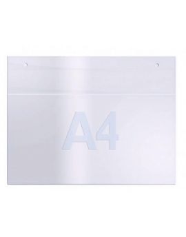 TWIN Agenda acryl display A4. Wandmodel horizontaal