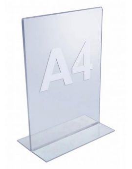 TWIN Agenda acryl display A4. T-Standaard
