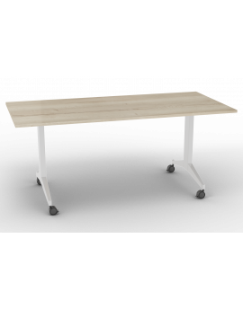 Timmy klaptafel Aluminium 180x80cm. Kleur blad Halifax naturel.