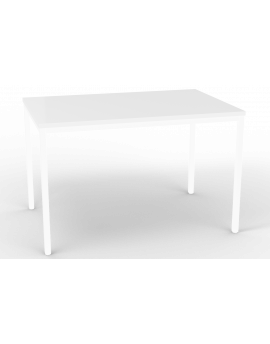 Kantinetafel 4-all Wit 120x80cm. Kleur blad Wit.