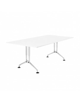 Vitra Ad Hoc vergadertafel 200x100 - T537 Robson eik / chroom frame (tweedehands)