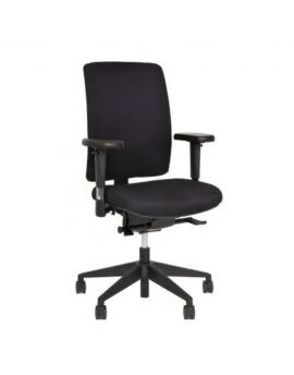 Daily Office ergonomische bureaustoel met NPR en NEN-EN normering. Met zwarte stoffering en kunststof onderstel