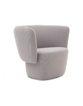 Softline Venice fauteuil, grijs, comfortabele stoel, ontvangstruimte