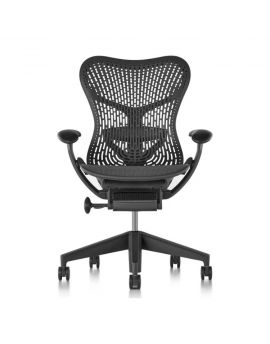 Zwarte ergonomische design bureaustoel 