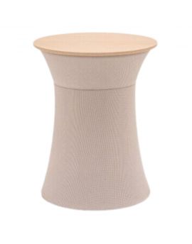 mesh tafel, koffietafel, bijzettafel, salontafel, mdd, beige, hout