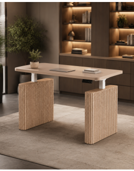 Novi Felt elektrisch zit sta bureau in moderne kantoorinrichting