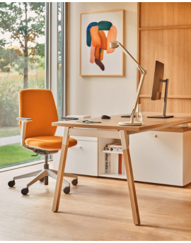 MDD, Ogi W, hoekbureau, houten bureau, wit bureau, modern bureau