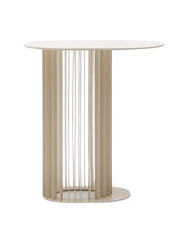 roll, koffietafel, salontafel, bijzettafel, modern, design, mdd, beige, wit, hout