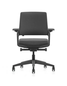 Se7en Premium LX004 bureaustoel, ergonomische bureaustoel, zwart, EN bureaustoel