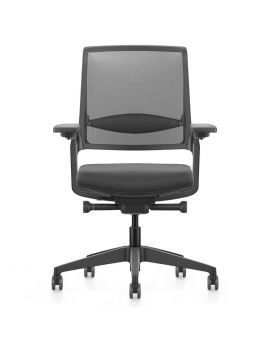 Se7en Premium LX005 bureaustoel, moderne bureaustoel, zwart, ergonomische bureaustoel, EN bureaustoel