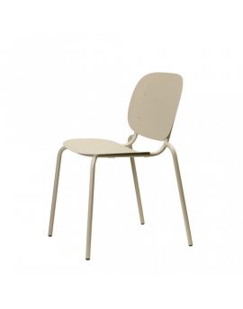 CHAIR SI-SI' FRAME ZINC COATED DOVE GREY