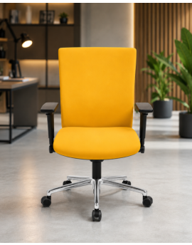 Bureaustoel Erron Ergo Premium Geel (tweedehands)