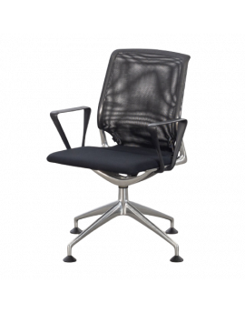 Vergaderstoel Vitra stoffen zitting (tweedehands)